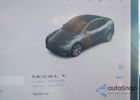 2020 Tesla Model Y Long Range из США, поврежденный, VIN 5YJYGDEEXLF010356
